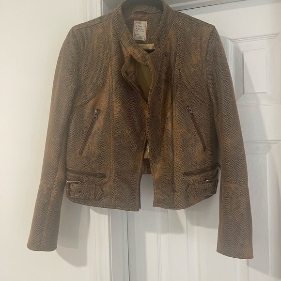 Free People Fenix Vegan Snakeskin Jacket - Picture 5 of 10